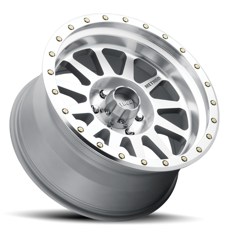 Aluminum Wheels 16x8 Double Standard MR304 Bolt Pattern 6 On 139.7 Offset 0 Lip Size 2.76 Machined SL Clear Coat Method