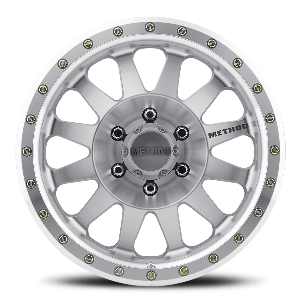 Aluminum Wheels 16x8 Double Standard MR304 Bolt Pattern 6 On 139.7 Offset 0 Lip Size 2.76 Machined SL Clear Coat Method