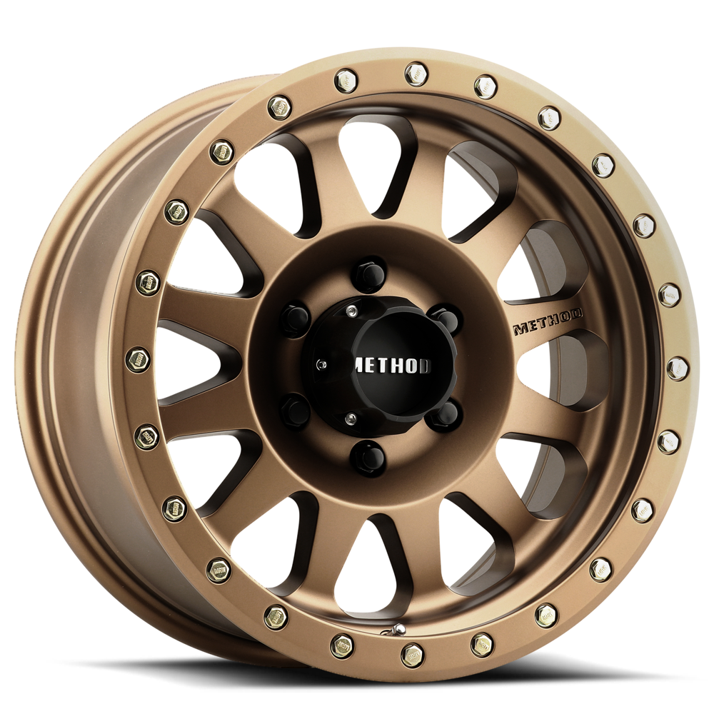 Aluminum Wheels 17x8.5 Double Standard MR304 Bolt Pattern 6 On 139.7 Offset 0 Lip Size 2.6 Method Bronze BRZ Method