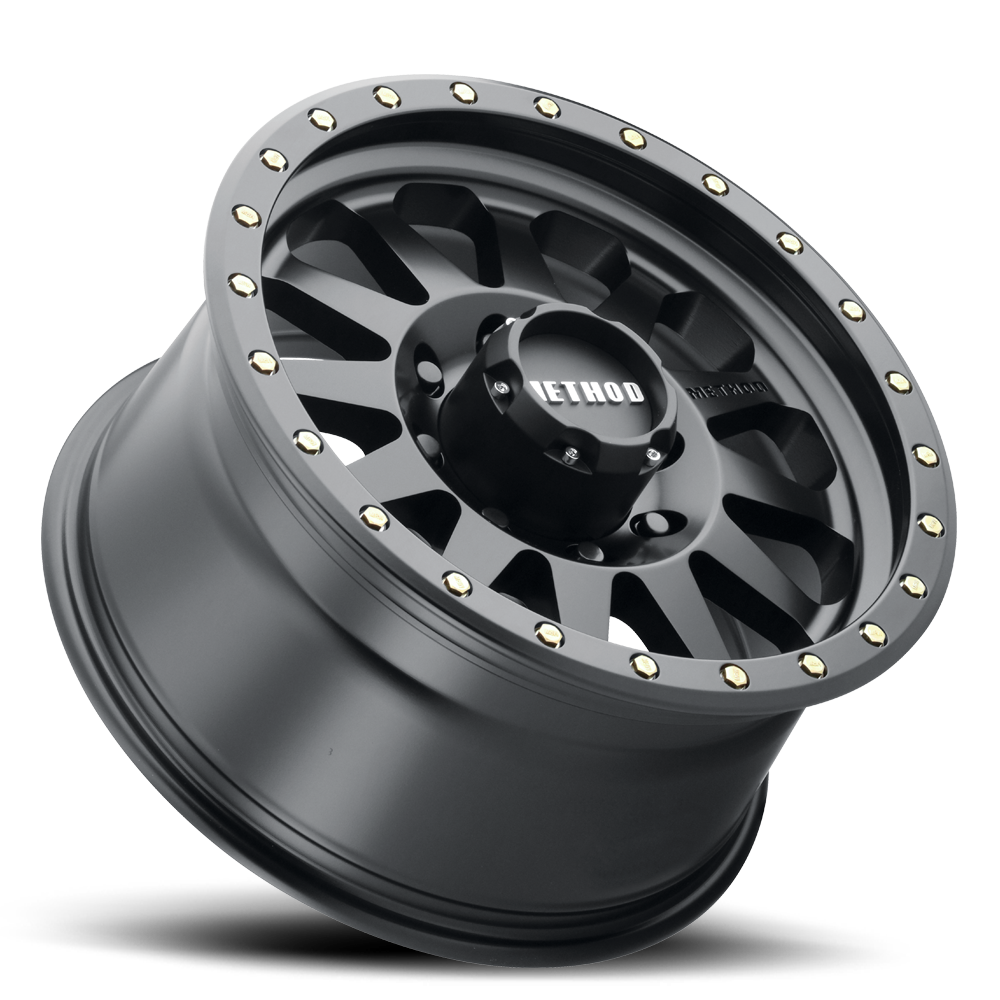 Aluminum Wheels 17x8.5 Double Standard MR304 Bolt Pattern 8 On 165.1 Offset 0 Lip Size 3.07 Matte Black MB Method