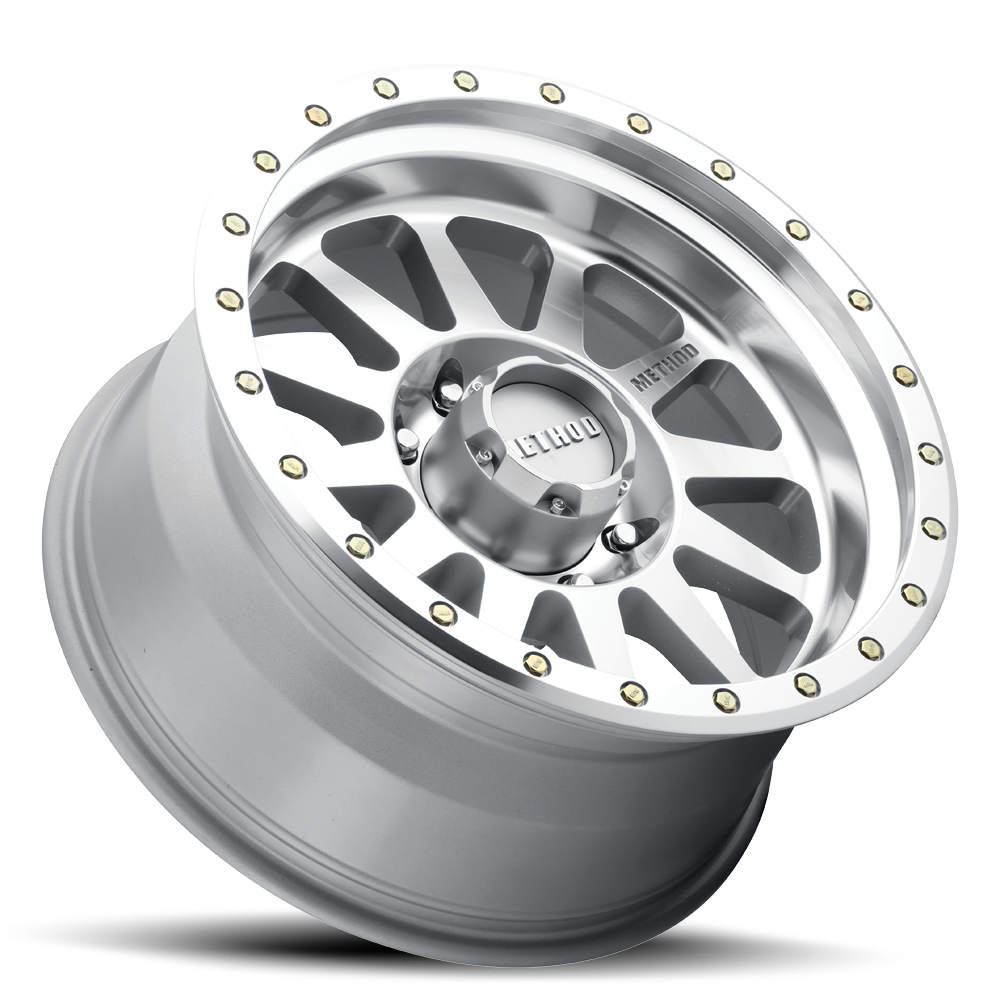 Aluminum Wheels 17x8.5 Double Standard MR304 Bolt Pattern 8 On 170 Offset 0 Lip Size 2.6 Machined SL Clear Coat Method