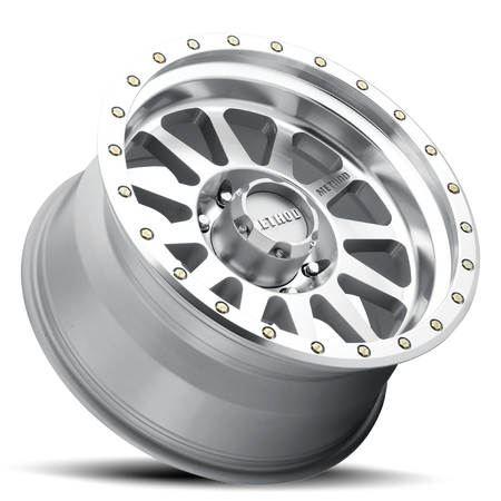 Aluminum Wheels 17x8.5 Double Standard MR304 Bolt Pattern 8 On 170 Offset 0 Lip Size 2.6 Machined SL Clear Coat Method