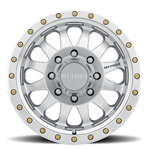 Aluminum Wheels 17x8.5 Double Standard MR304 Bolt Pattern 8 On 170 Offset 0 Lip Size 2.6 Machined SL Clear Coat Method