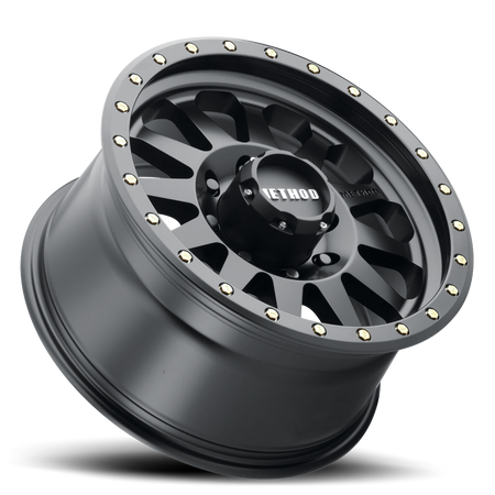 Aluminum Wheels 17x8.5 Double Standard MR304 Bolt Pattern 8 On 170 Offset 0 Lip Size 3.07 Matte Black MB Method