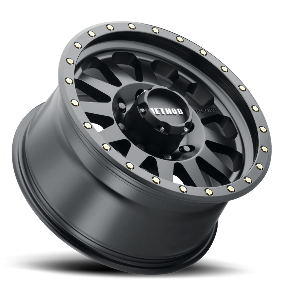 Aluminum Wheels 17x8.5 Double Standard MR304 Bolt Pattern 8 On 170 Offset 0 Lip Size 3.07 Matte Black MB Method