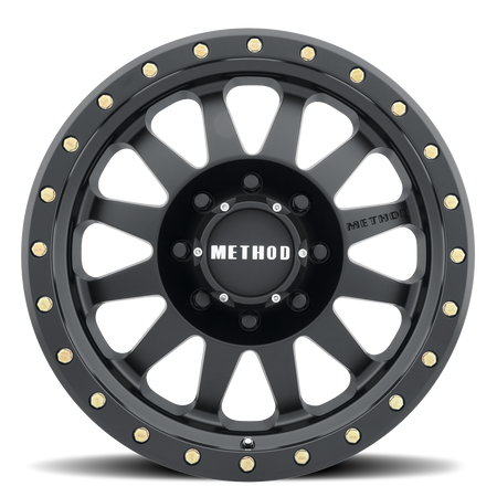Aluminum Wheels 17x8.5 Double Standard MR304 Bolt Pattern 8 On 170 Offset 0 Lip Size 3.07 Matte Black MB Method