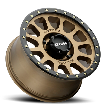 Aluminum Wheels 17x8.5 NV MR305 Bolt Pattern 6 On 135 Offset 25 Lip Size 1.18 Method Bronze BRZ Black Street Loc Method