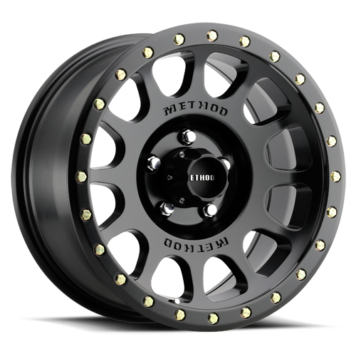 Aluminum Wheels 17x8.5 NV MR305 Bolt Pattern 5 On 150 Offset 25 Lip Size 1.18 Matte Black MB Method