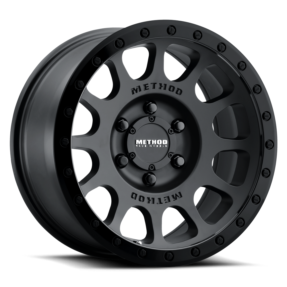 Aluminum Wheels 18x9 NV MR305 Bolt Pattern 5 On 150 Offset 25 Lip Size 1.38 Double Black MB Method