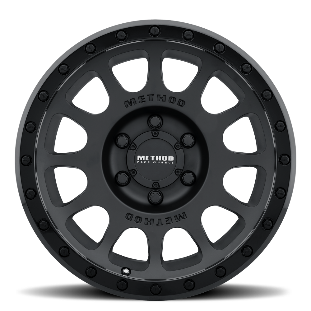 Aluminum Wheels 18x9 NV MR305 Bolt Pattern 5 On 150 Offset 25 Lip Size 1.38 Double Black MB Method