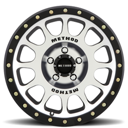 Aluminum Wheels 18x9 NV MR305 Bolt Pattern 5 On 150 Offset 25 Lip Size 1.38 Black BM Machined Face-Black Street Loc Method