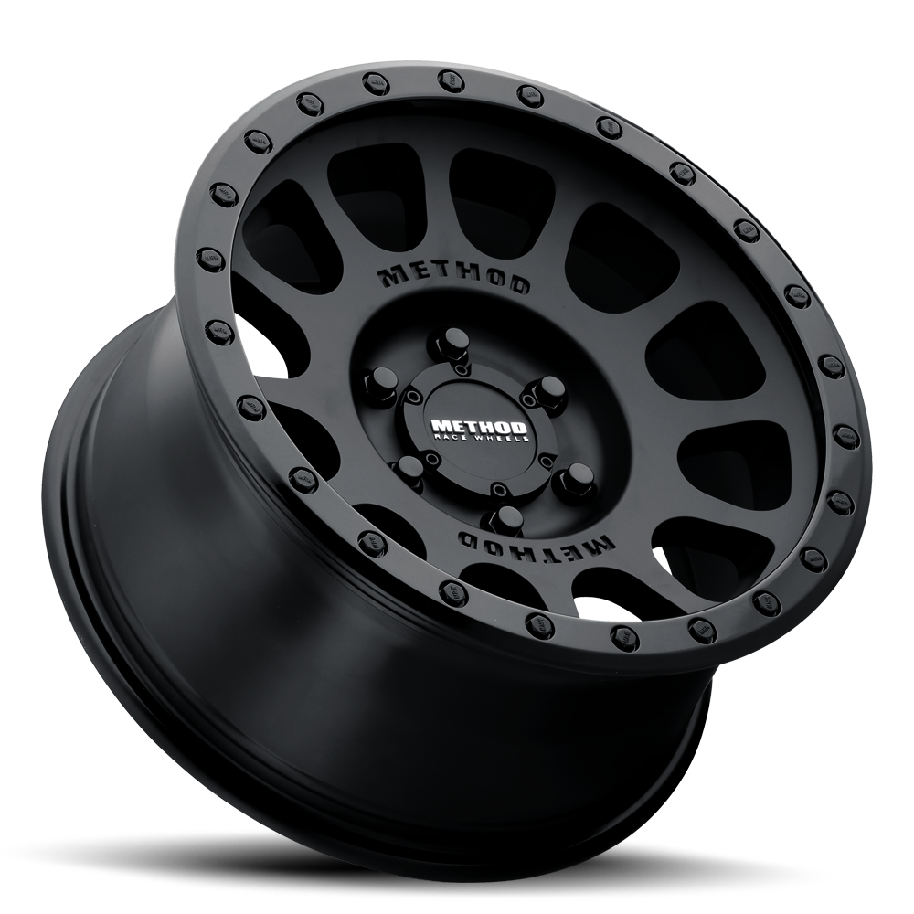 Aluminum Wheels 18x9 NV MR305 Bolt Pattern 8 On 165.1 Offset 18 Lip Size 1.38 Double Black BK Method