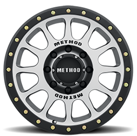 Aluminum Wheels 18x9 NV MR305 Bolt Pattern 8 On 170 Offset 18 Lip Size 1.38 Black BM Machined Face-Black Street Loc Method