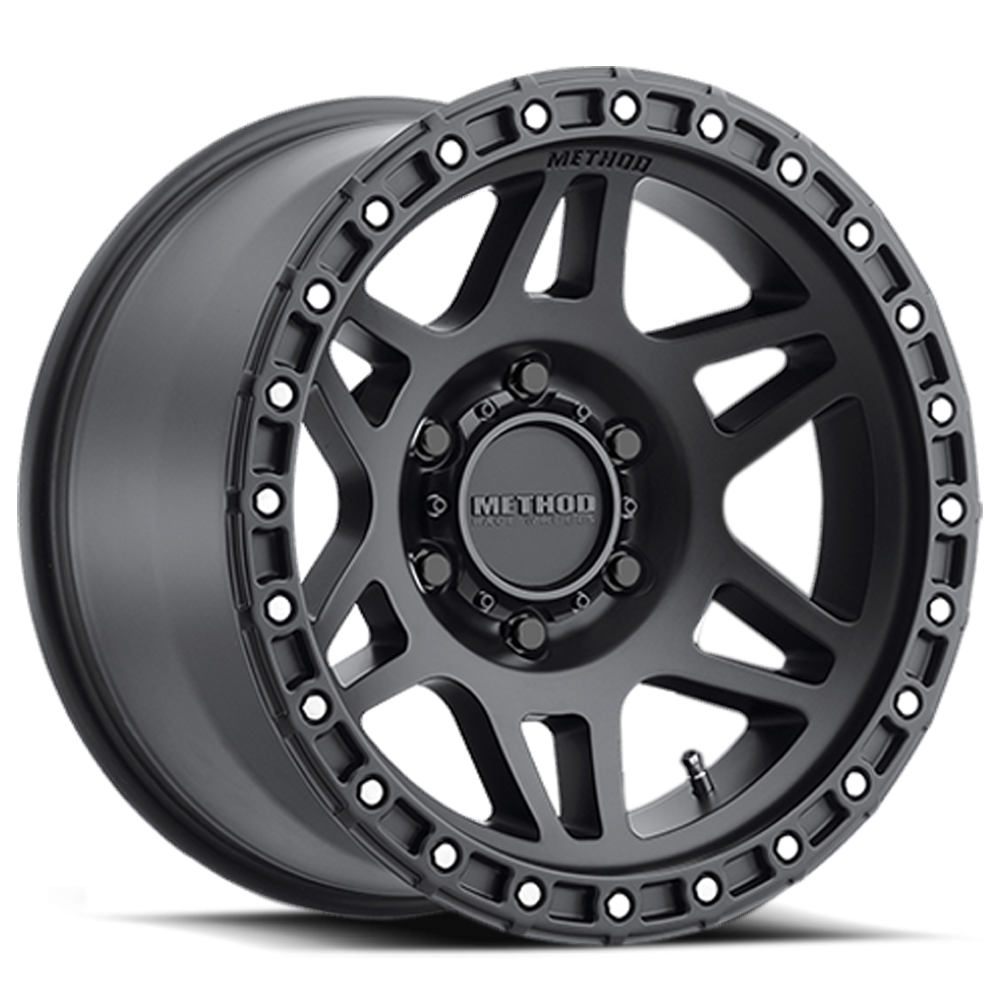 Aluminum Wheels 17x9 MR312 Bolt Pattern 6 On 139.7 Offset -12 Lip Size 0.91 Matte Black MB Method