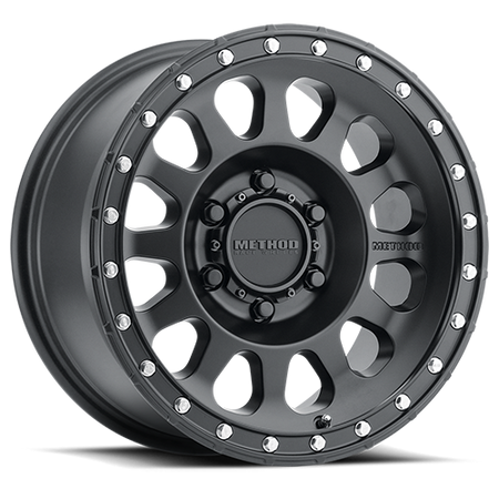 Aluminum Wheels 17x8.5 MR315 Bolt Pattern 6 On 139.7 Offset 0 Lip Size 1.65 Matte Black MB Method