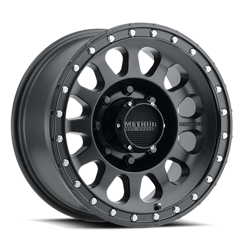 Aluminum Wheels 17x8.5 MR315 Bolt Pattern 8 On 165.1 Offset 25 Lip Size 1.89 Matte Black MB Method