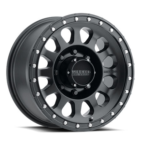 Aluminum Wheels 18x9 MR315 Bolt Pattern 8 On 180 Offset 18 Lip Size 1.65 Matte Black MB Method