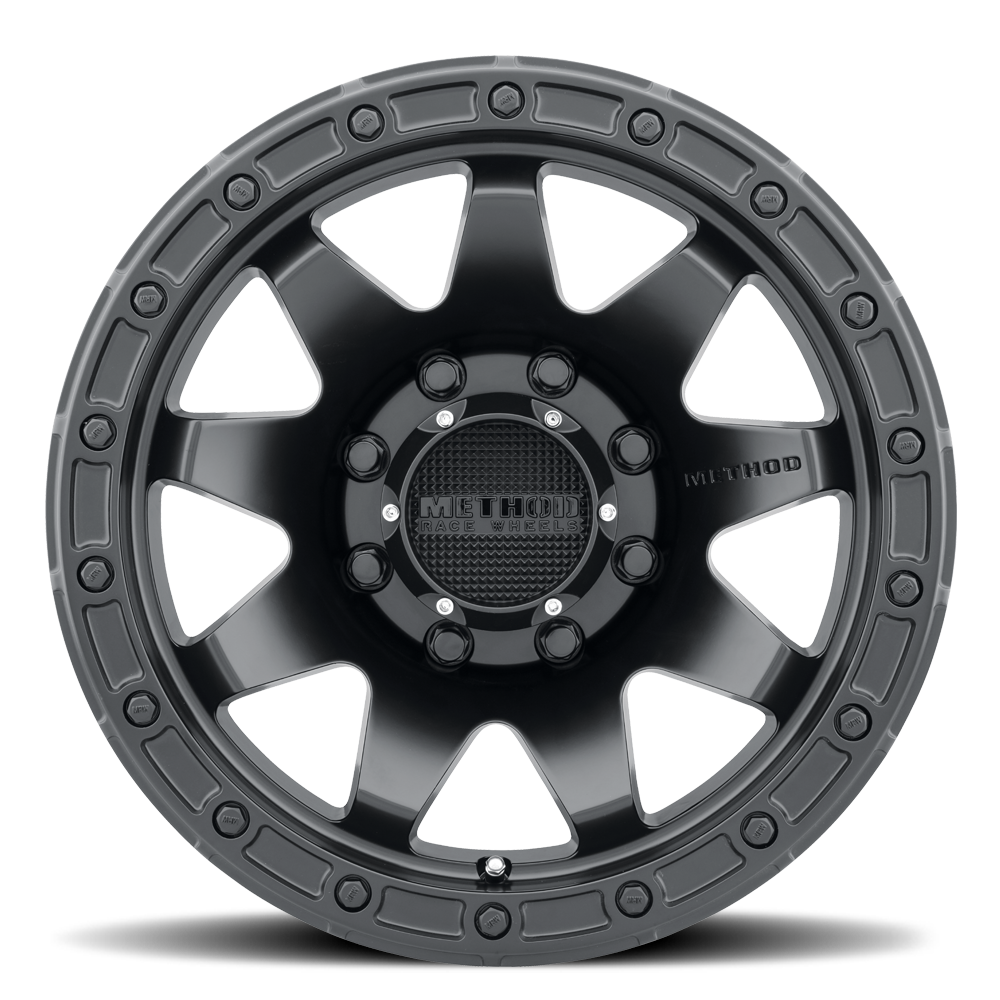 Aluminum Wheels 20x9 MR317 Bolt Pattern 8 On 180 Offset 18 Lip Size 0.83 Matte Black MB Method