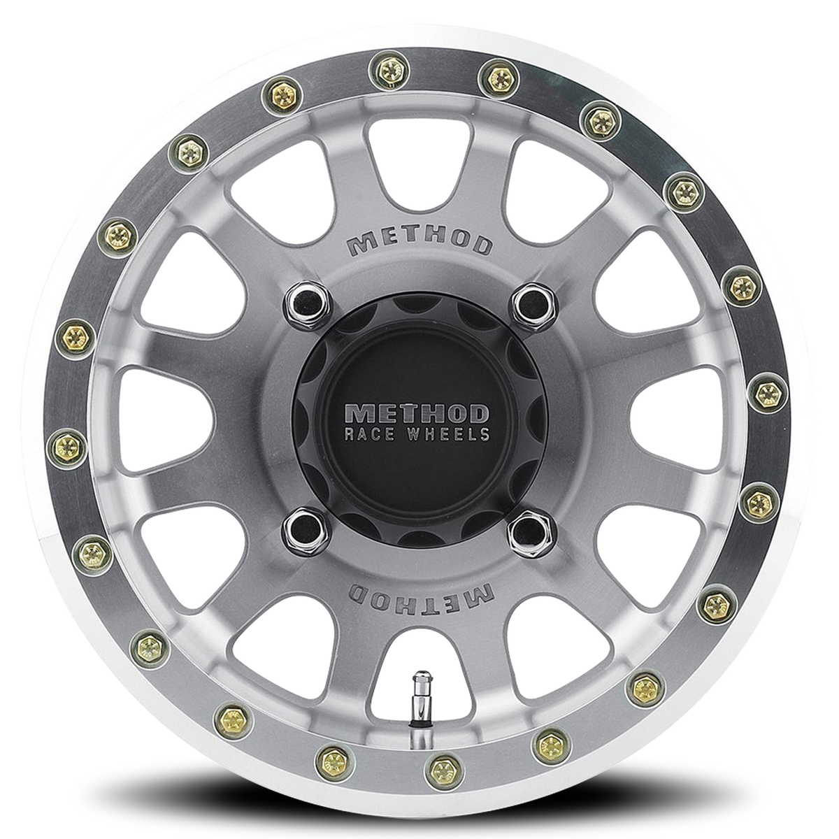 Aluminum Wheels 15x7 MR401 Beadlock UTV Bolt Pattern 4 On 156 Offset 13 Lip Size 1.77 Machined Raw Machined SL Method