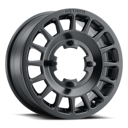 Aluminum Wheels 15x6 MR407 Bead Grip UTV Bolt Pattern 4 On 136 Offset 51 Lip Size 0 Matte Black MB Method