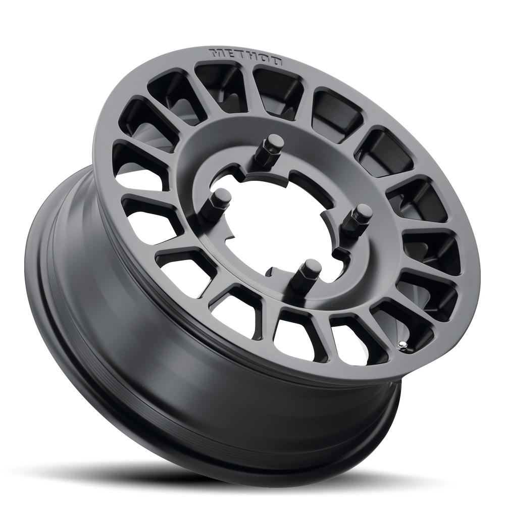Aluminum Wheels 15x6 MR407 Bead Grip UTV Bolt Pattern 4 On 136 Offset 51 Lip Size 0 Matte Black MB Method