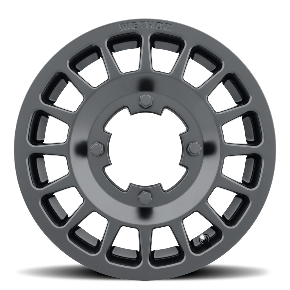 Aluminum Wheels 15x6 MR407 Bead Grip UTV Bolt Pattern 4 On 136 Offset 51 Lip Size 0 Matte Black MB Method