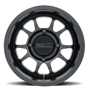 Aluminum Wheels 15x10 MR409 Bead Grip UTV Bolt Pattern 4 On 156 Offset 0 Lip Size 4.33 Matte Black MB Method