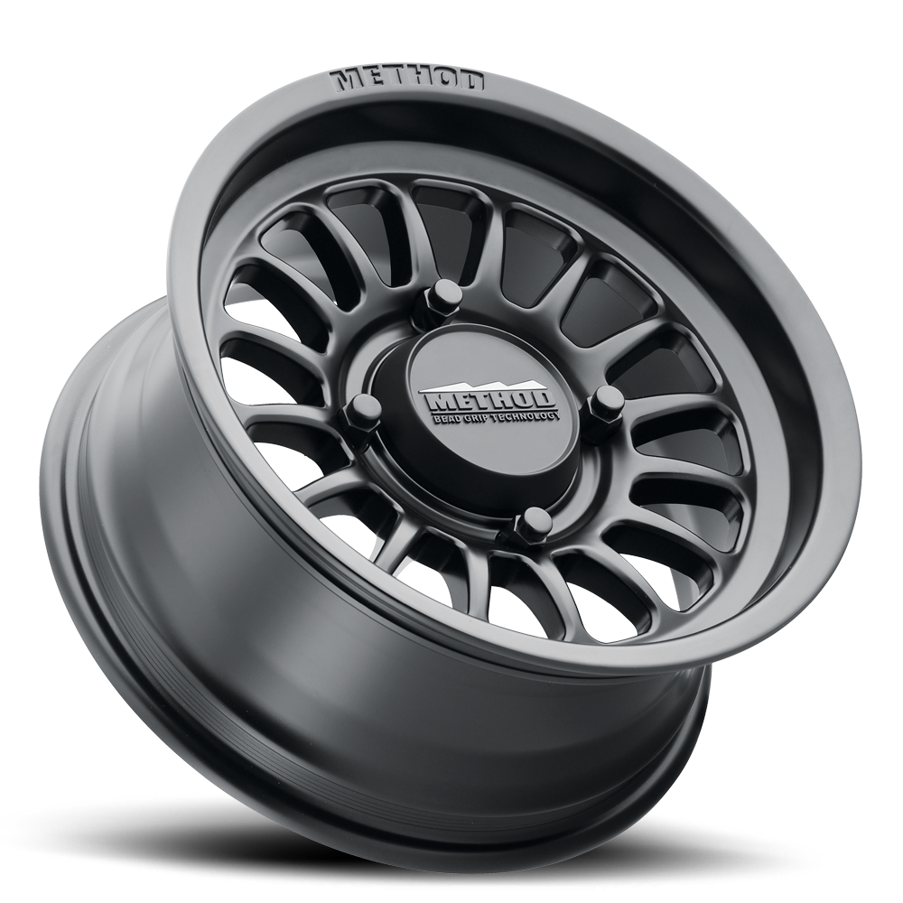Aluminum Wheels 15x7 MR411 Bead Grip UTV Bolt Pattern 4 On 156 Offset 13 Lip Size 1.85 Matte Black MB Method