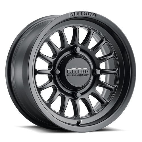 Aluminum Wheels 15x7 MR411 Bead Grip UTV Bolt Pattern 4 On 156 Offset 38 Lip Size 1.57 Matte Black MB Method