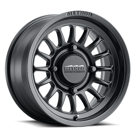 Aluminum Wheels 15x7 MR411 Bead Grip UTV Bolt Pattern 4 On 156 Offset 38 Lip Size 1.57 Matte Black MB Method