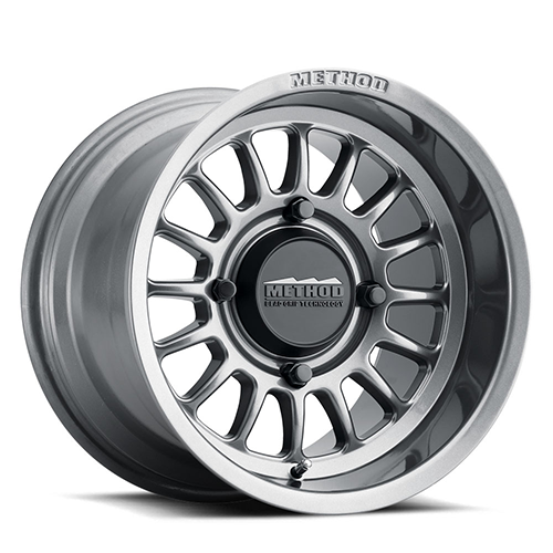 Aluminum Wheels 15x7 MR411 Bead Grip UTV Bolt Pattern 4 On 156 Offset 13 Lip Size 1.85 Gloss Titanium SL Method