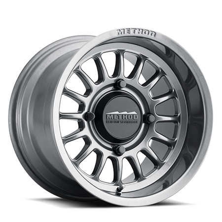 Aluminum Wheels 15x7 MR411 Bead Grip UTV Bolt Pattern 4 On 156 Offset 38 Lip Size 1.57 Gloss Titanium SL Method