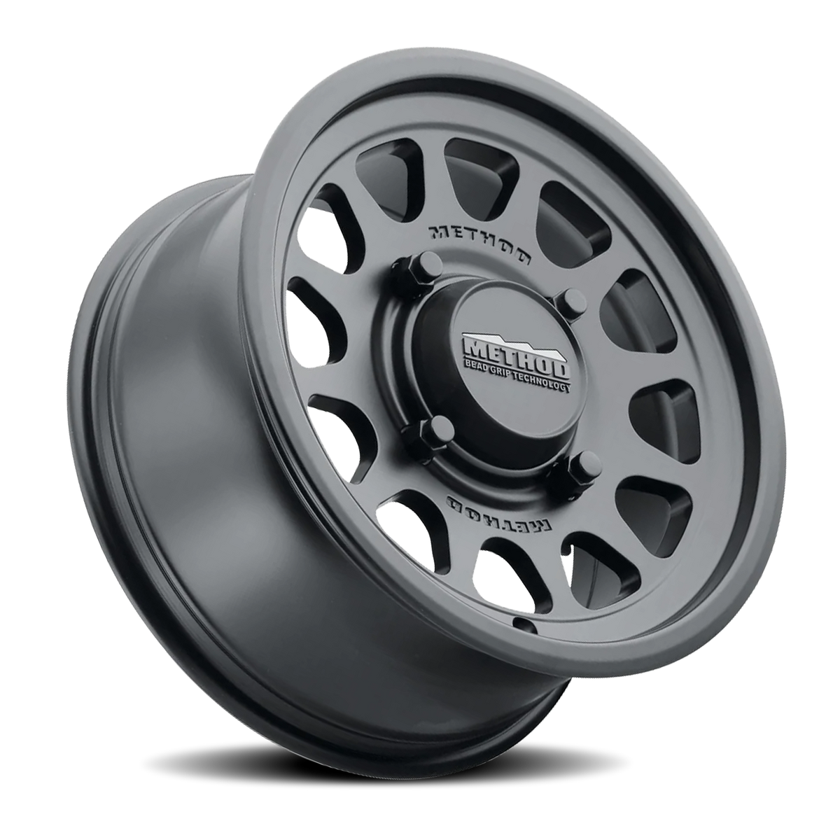 Aluminum Wheels 14x7 MR414 Bead Grip UTV Bolt Pattern 4 On 156 Offset 38 Lip Size 0.79 Matte Black MB Method