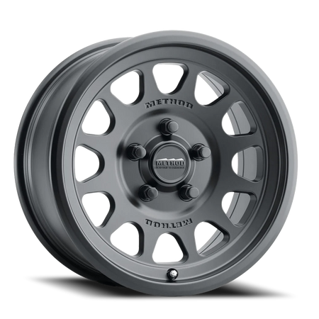 Aluminum Wheels 15x7 MR414 Bead Grip UTV Bolt Pattern 5 On 114.3 Offset 13 Lip Size 1.18 Matte Black MB Method