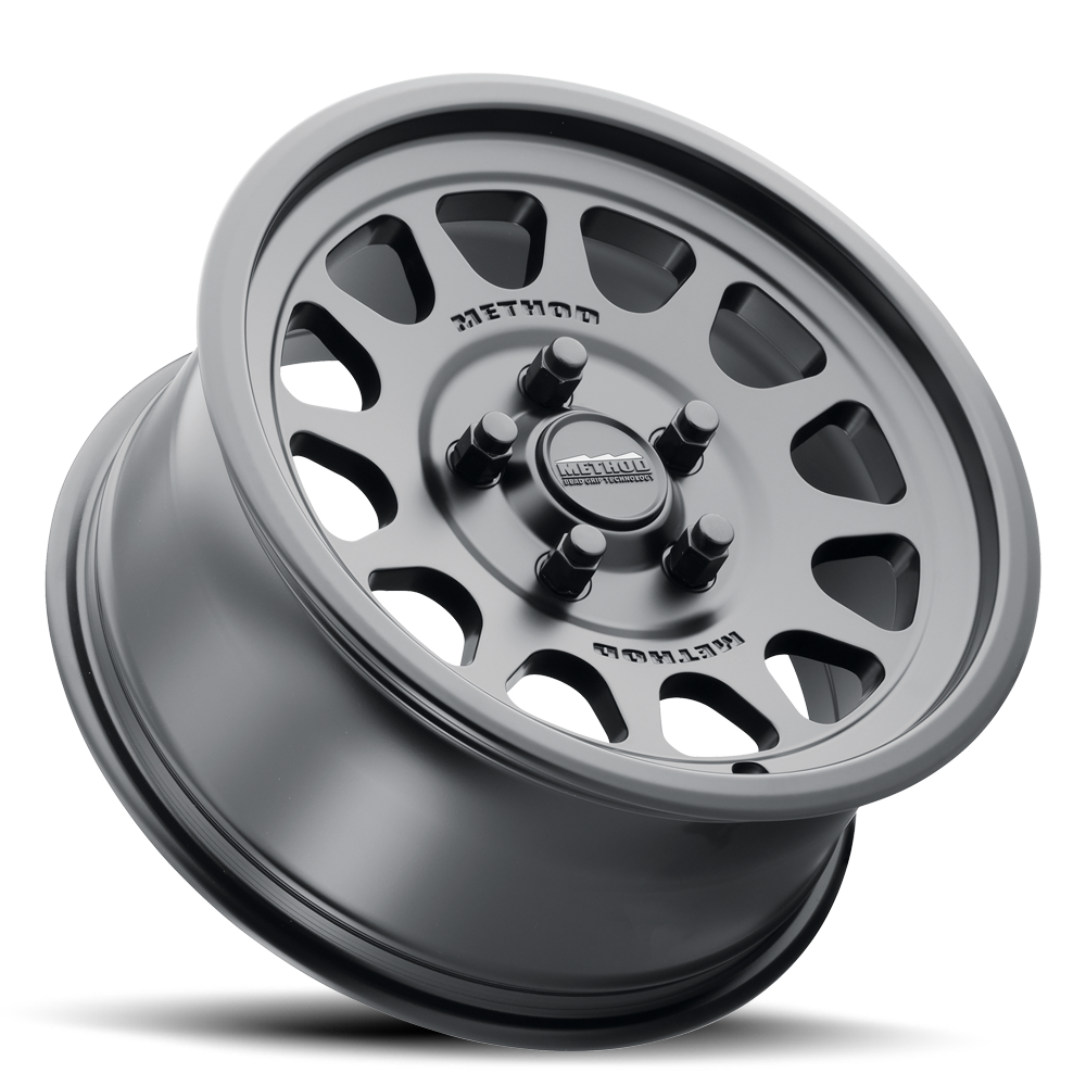 Aluminum Wheels 15x7 MR414 Bead Grip UTV Bolt Pattern 5 On 114.3 Offset 13 Lip Size 1.18 Matte Black MB Method