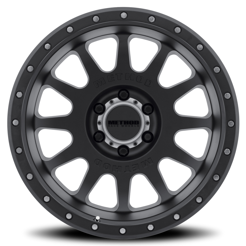 Aluminum Wheels 20x9 NV MR605 Bolt Pattern 6 On 135 Offset -12 Lip Size 1.85 Matte Black MB Method