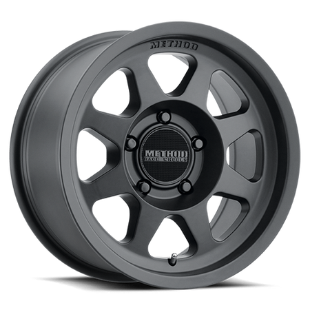 Aluminum Wheels 17x8.5 Bead Grip MR701 Bolt Pattern 5 On 127 Offset 0 Lip Size 1.81 Matte Black MB Method