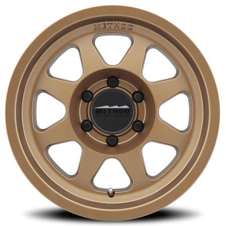 Aluminum Wheels 17x8.5 Bead Grip MR701 Bolt Pattern 6 On 139.7 Offset 0 Lip Size 1.81 Method Bronze BRZ Method