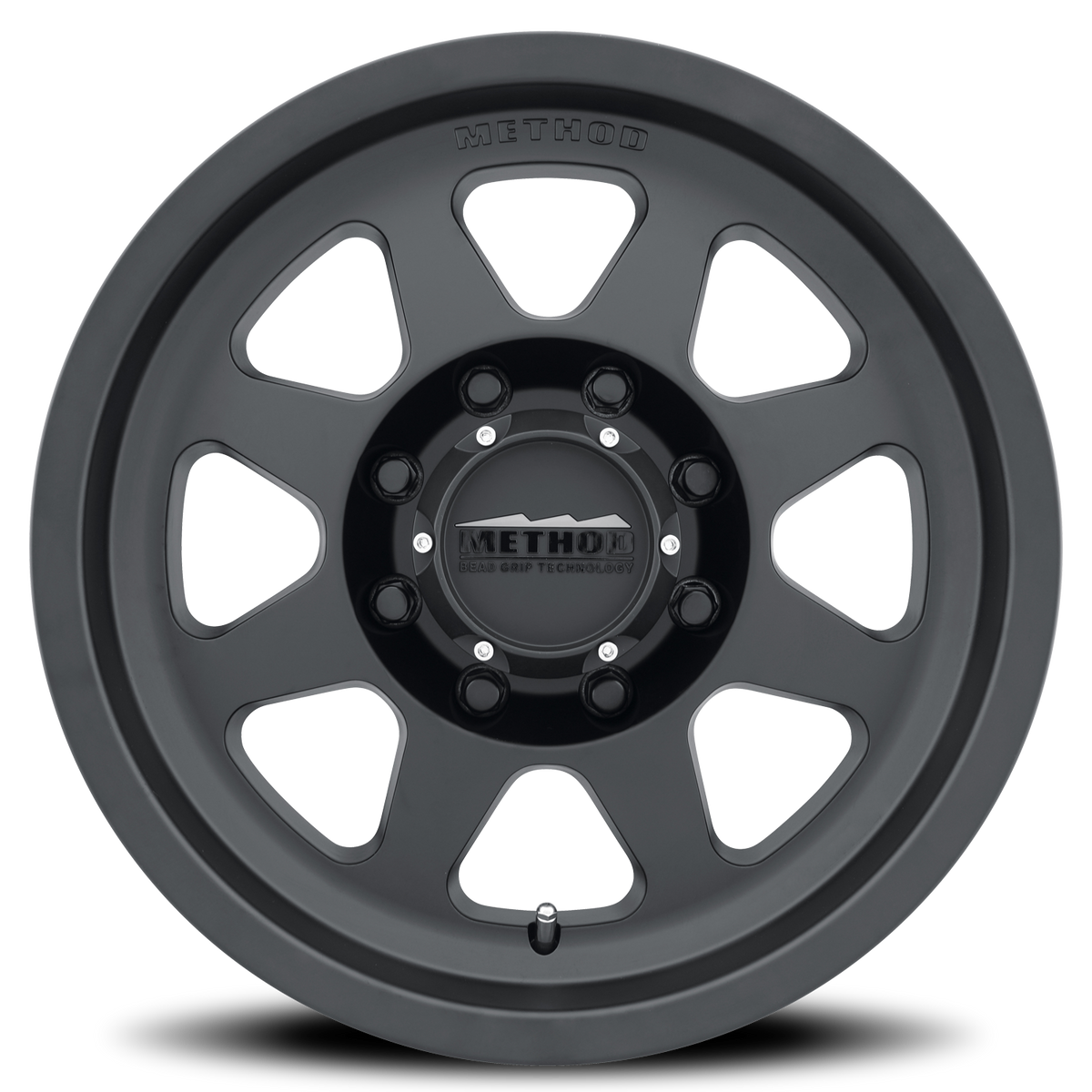 Aluminum Wheels 17x8.5 Bead Grip MR701 Bolt Pattern 8 On 170 Offset 0 Lip Size 1.81 Matte Black MB Method