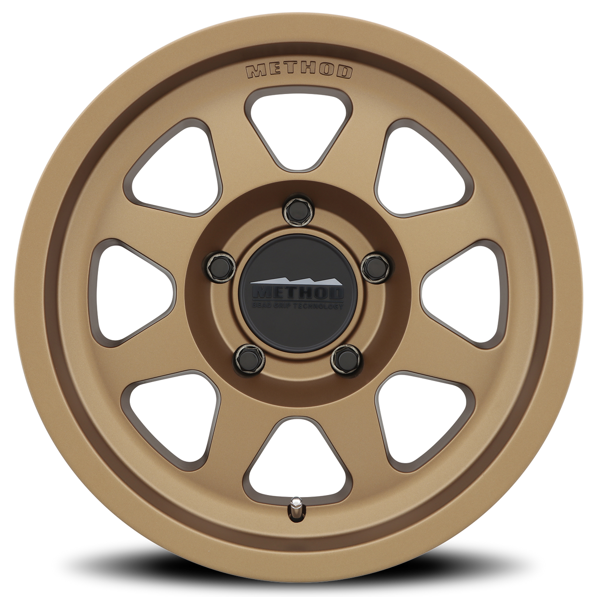 Aluminum Wheels 17x9 Bead Grip MR701 Bolt Pattern 5 On 127 Offset -12 Lip Size 1.97 Method Bronze BRZ Method