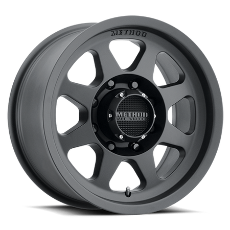 Aluminum Wheels 18x9 HD Bead Grip MR701 Bolt Pattern 8 On 165.1 Offset 18 Lip Size 1.81 Matte Black MB Method