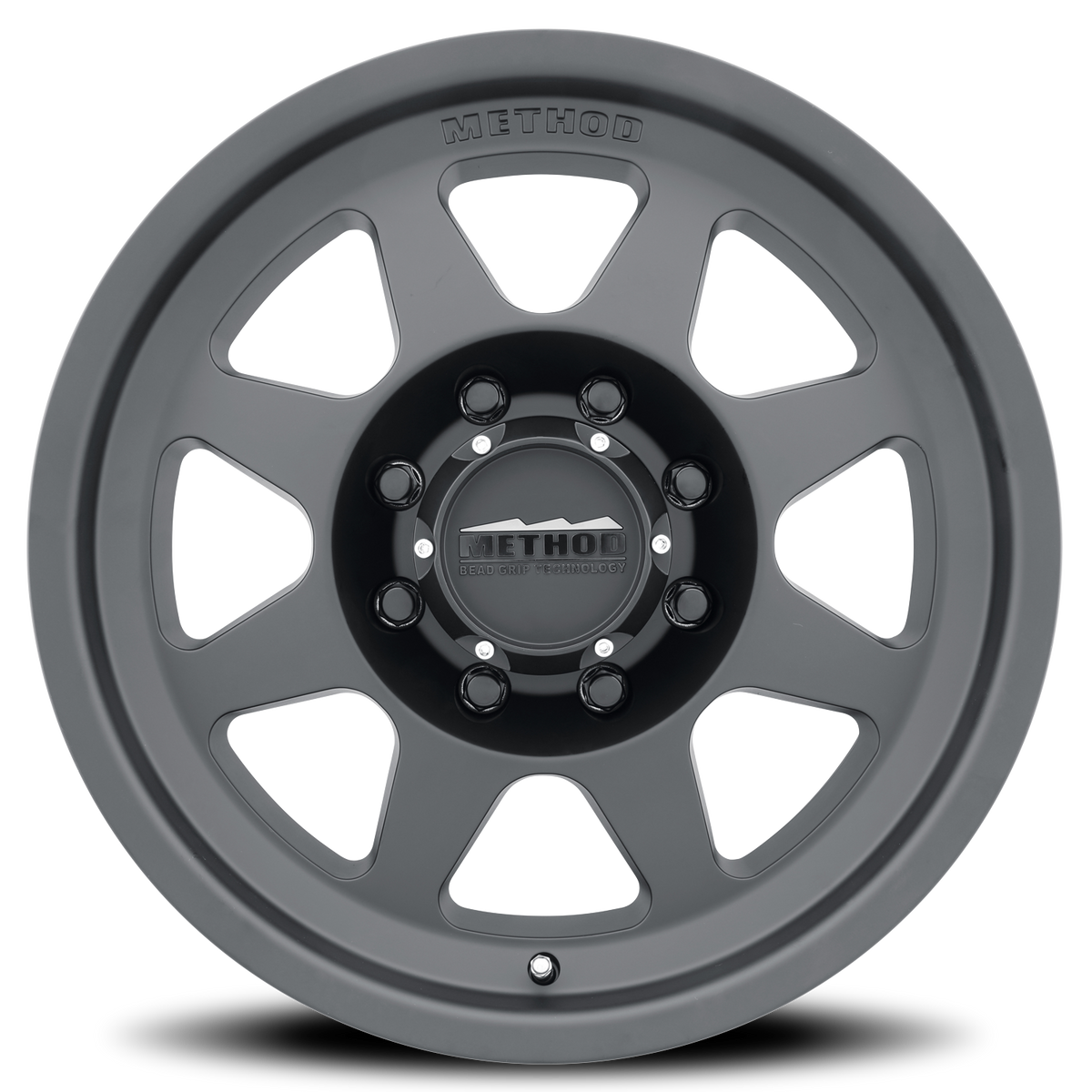 Aluminum Wheels 18x9 HD Bead Grip MR701 Bolt Pattern 8 On 165.1 Offset 18 Lip Size 1.81 Matte Black MB Method
