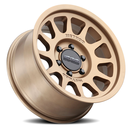 Aluminum Wheels 16x8 Bead Grip MR703 Bolt Pattern 6 On 139.7 Offset 0 Lip Size 1.22 Method Bronze BRZ Method