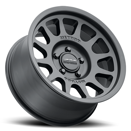 Aluminum Wheels 17x7.5 Bead Grip MR703 Bolt Pattern 5 On 160 Offset 50 Lip Size 0.87 Matte Black MB Method