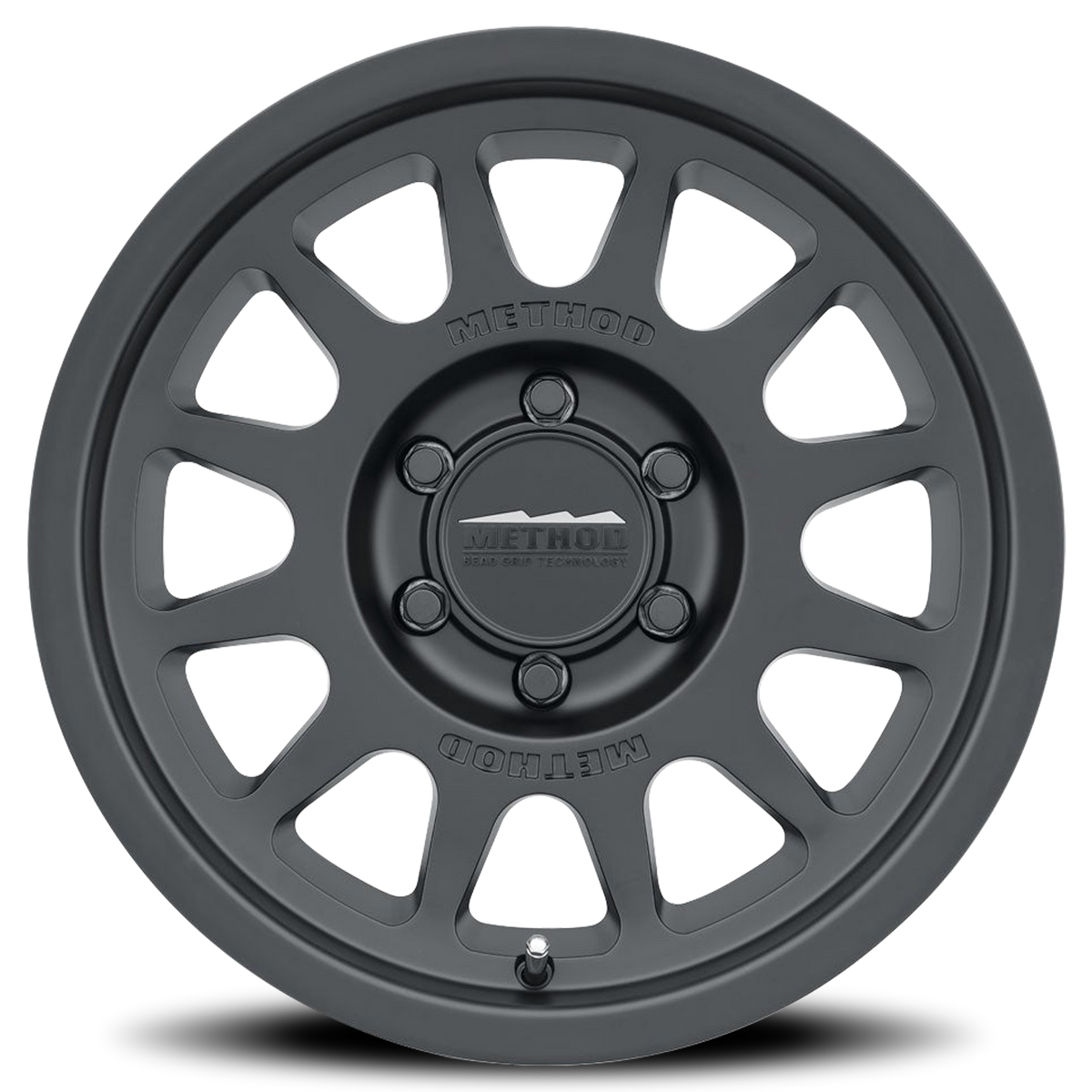 Aluminum Wheels 17x7.5 Bead Grip MR703 Bolt Pattern 6 On 130 Offset 50 Lip Size 0.87 Matte Black MB Method