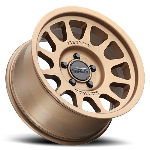 Aluminum Wheels 17x8.5 Bead Grip MR703 Bolt Pattern 5 On 150 Offset 35 Lip Size 0.79 Method Bronze BRZ Method