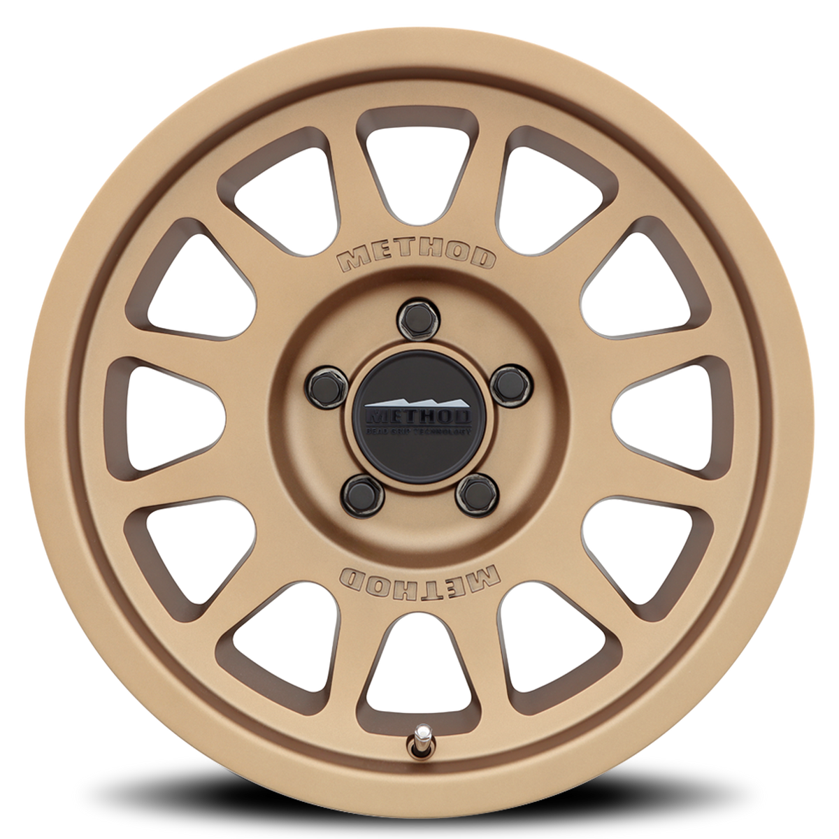 Aluminum Wheels 17x8.5 Bead Grip MR703 Bolt Pattern 5 On 150 Offset 35 Lip Size 0.79 Method Bronze BRZ Method