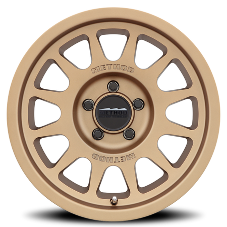 Aluminum Wheels 17x8.5 Bead Grip MR703 Bolt Pattern 5 On 150 Offset 35 Lip Size 0.79 Method Bronze BRZ Method