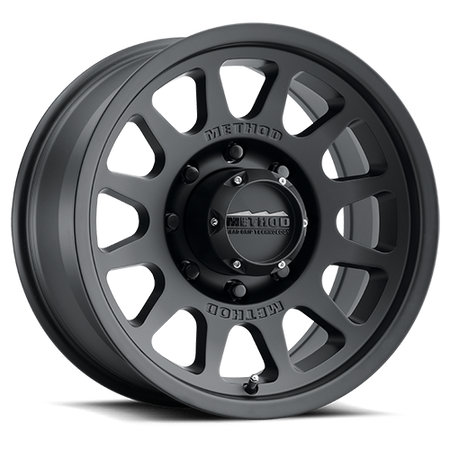 Aluminum Wheels 17x8.5 Bead Grip MR703 Bolt Pattern 8 On 170 Offset 0 Lip Size 1.18 Matte Black MB Method