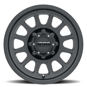 Aluminum Wheels 17x8.5 Bead Grip MR703 Bolt Pattern 8 On 170 Offset 0 Lip Size 1.18 Matte Black MB Method
